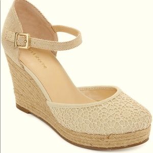 Liz Claiborne Mabel Espadrille Wedge Sandals size 11 Spring Easter